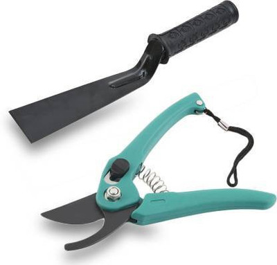 Green India 2 Pcs Gardening Tool Set of Pruner, Khurpi Garden Tool Kit Garden Tool Kit(2 Tools)