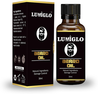 lumiglo Premium Beard Growth & Nourishment Oil | With Organic Essential Oils Like Amla, Jojoba, Sweet Almond, Hibiscus & Natural Extracts Like Aloevera & Vit E | Best Elixir For The Beard Hair Oil(30 ml) lumiglo Premium Beard Growth & Nourishment Oil | With Organic Essential Oils Like Amla, Jojoba, Sweet Almond, Hibiscus & Natural Extracts Like Aloevera & Vit E | Best Elixir For The Beard Hair Oil(30 ml)