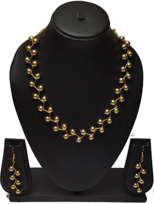 PRAGATI Alloy Gold Jewellery Set(Pack of 1)