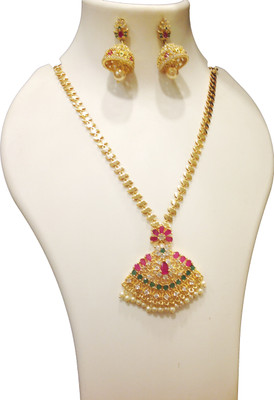 Vasthra Copper Gold Jewellery Set(Pack of 1)