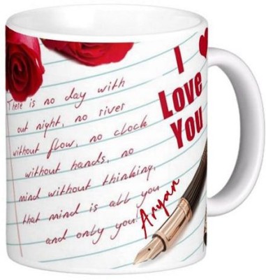 Exocticaa I Love You Aryan Romantic Message 81 Ceramic Coffee Mug(330 ml)