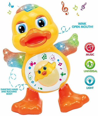 Akshit Dancing Duck with Music Flashing Lights and Real Dancing Action(Multicolor)