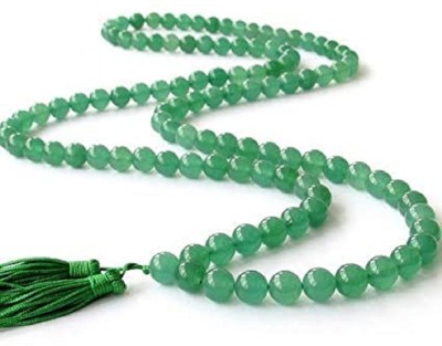 Jaipur Gemstone Emerald Mala Natural Precious Panna Beads Stone's Astrological & Fashionable for unisex Emerald Stone Chain