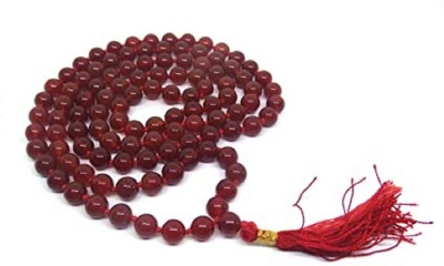 KUNDLI GEMS Coral / Moonga Beads Mala Natural Precious stone's Coral / Moonga Astrological and Fashionable For Wear For unisex Coral Stone Chain