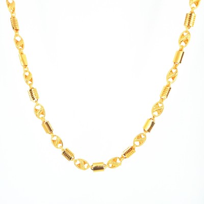 KRIMO Stylish Golden Chain Fashionable Round Fisher Gold Plated Chain Brass Chain Gold-plated Plated Brass Chain-100322 Gold-plated Plated Metal Chain