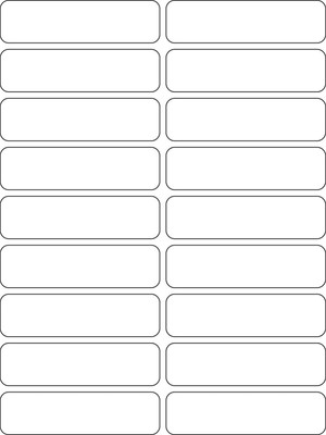 NP LABEL Blank Stickers With/ Without Border For General Use - 75X20mm (500 Labels Per Packet) self-Adhesive Paper Label(Black, White)
