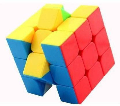 migwow 3X3X3 SPEED CUBE HIGH STAYBILITY STICKER LESS SMOOTH SWING FOR FASTER MOVEMENT (1 Pieces)(1 Pieces)