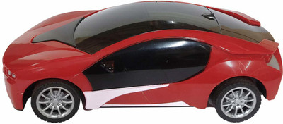 kdsn 1:22 Scale 3D Light Famous Remote Control High Speed Toy Racing Car (Multicolored) for Boys/Kids(Red, Black)