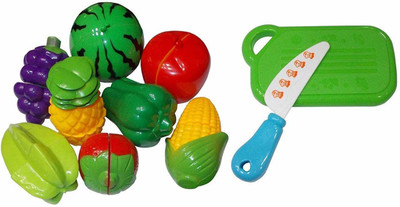 Psb High Quality 10 Pieces Sliceable Vegetable Set Toys for Kids ( Toys for 3 Year Old Girl and Boy )