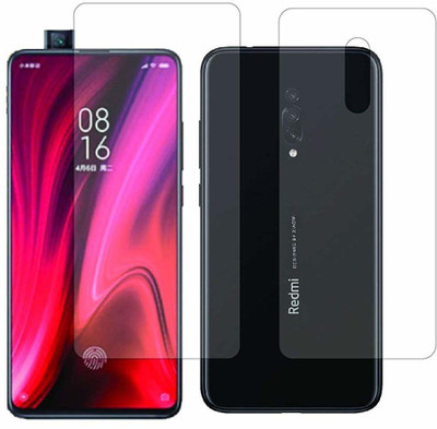 ELEF Front and Back Tempered Glass for Xiaomi Redmi K20 Front Premium Tempered Glass Back 0.3MM Flexible Trink(Pack of 2)