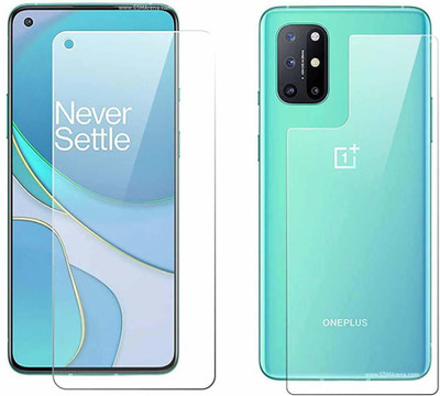 CASEKOO Front and Back Screen Guard for OnePlus 8T, 1+8T(Pack of 2)