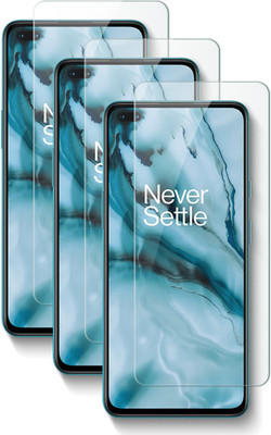 Fovtyline Tempered Glass Guard for OnePlus Nord(Pack of 3)