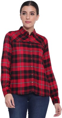 Pepe Jeans Women Checkered Casual Red Shirt