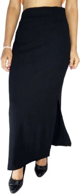 RM Fashion Galaxy Self Design Women Straight Black Skirt