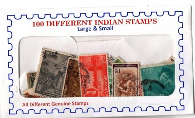 GOLD MINT 100 Different Old Republic India Small & Large Definitive Indian Stamps set Stamps(100 Stamps)