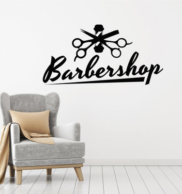 amazinghub 60 cm a_barberdesign Self Adhesive Sticker(Pack of 1)
