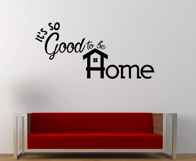 WALLDECORS 60.96 cm GOOD HOME IMAGE Self Adhesive Sticker(Pack of 1)