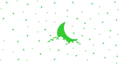 SUDARSHAN STICKER 72 cm Half Moon Night Glow - Radium Glow in The Dark - Night Glowing Wall Stickers _RNG61 Glow in the Dark Sticker(Pack of 1)