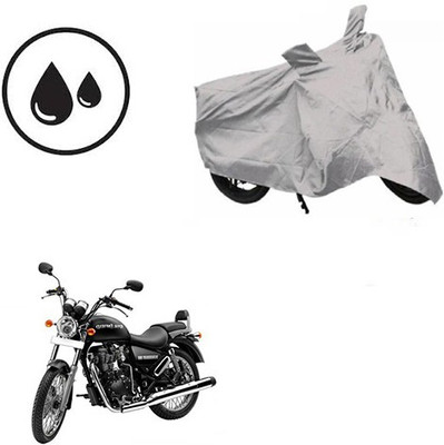 SRENTERPRISES Waterproof Two Wheeler Cover for Royal Enfield(Thunderbird 350, Silver)