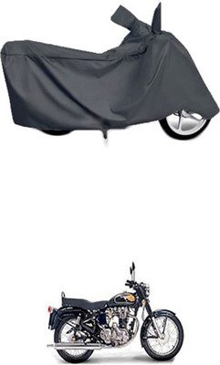 Utkarsh Two Wheeler Cover for Royal Enfield(Twin spark, Grey)