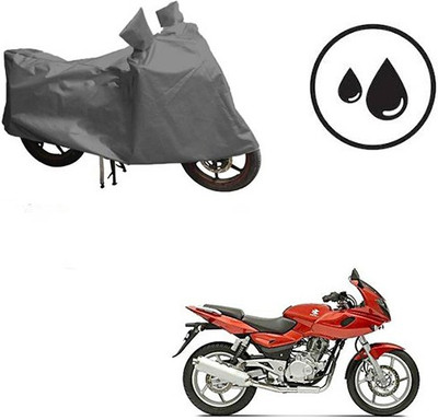 RPSENTTERPR Waterproof Two Wheeler Cover for Bajaj(Pulsar 220 DTS-i, Grey)