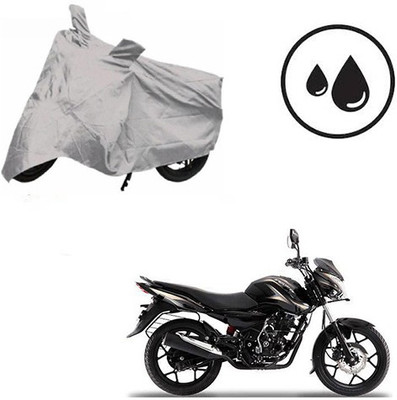 SRENTERPRISES Waterproof Two Wheeler Cover for Bajaj(Discover 150 s, Silver)