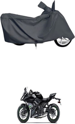 Utkarsh Two Wheeler Cover for Kawasaki(Grey)