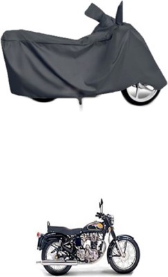 Utkarsh Two Wheeler Cover for Royal Enfield(Twin spark, Grey)