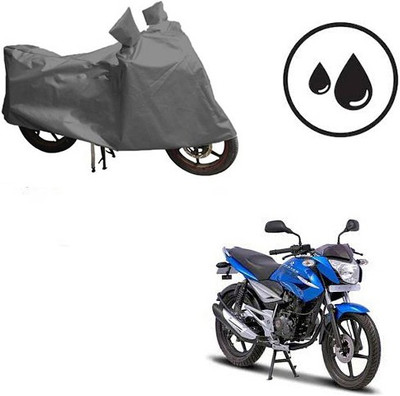 dashark Waterproof Two Wheeler Cover for Bajaj(XCD 125cc, Grey)