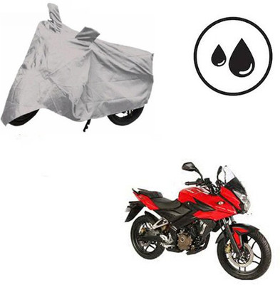 RPSENTTERPR Waterproof Two Wheeler Cover for Bajaj(Pulsar AS 150, Silver)