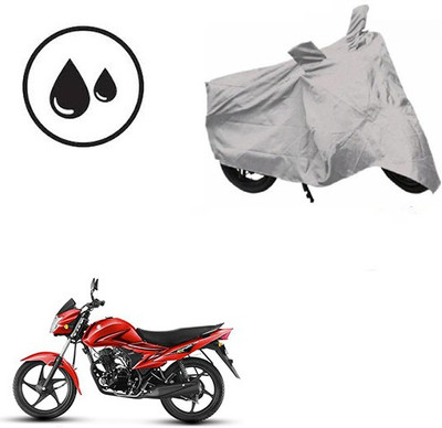 SRENTERPRISES Waterproof Two Wheeler Cover for Suzuki(Hayate, Silver)