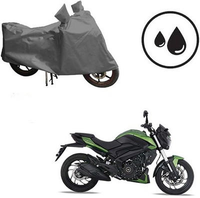 Atulit enterprises Waterproof Two Wheeler Cover for Bajaj(Dominar, Grey)