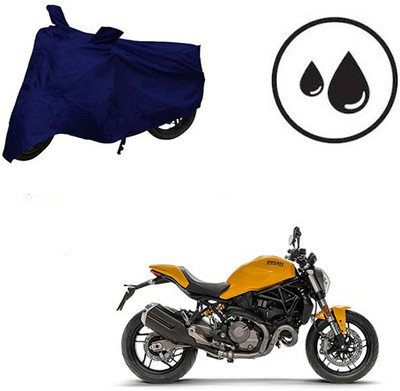 RPSENTTERPR Waterproof Two Wheeler Cover for Ducati(Monster 821, Blue)