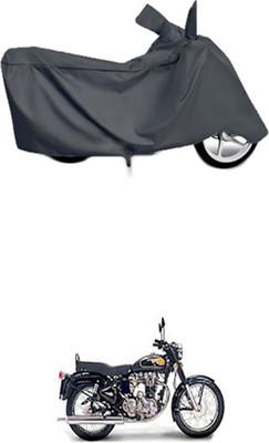 W proof Two Wheeler Cover for Royal Enfield(Twin spark, Grey)