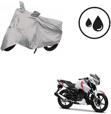 RPSENTTERPR Waterproof Two Wheeler Cover for TVS(Apache, Silver)