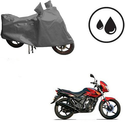 dashark Waterproof Two Wheeler Cover for TVS(Flame DS 125, Grey)
