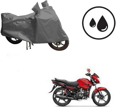 dashark Waterproof Two Wheeler Cover for Hero(Glamour FI, Grey)