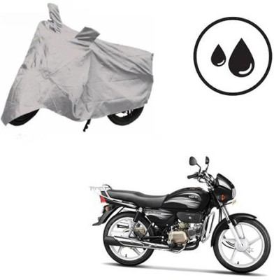 SRENTERPRISES Waterproof Two Wheeler Cover for Hero(Splendor Plus, Silver)