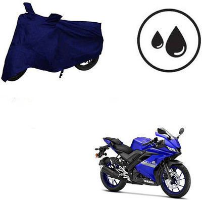 RPSENTTERPR Waterproof Two Wheeler Cover for Yamaha(R15 V3, Blue)