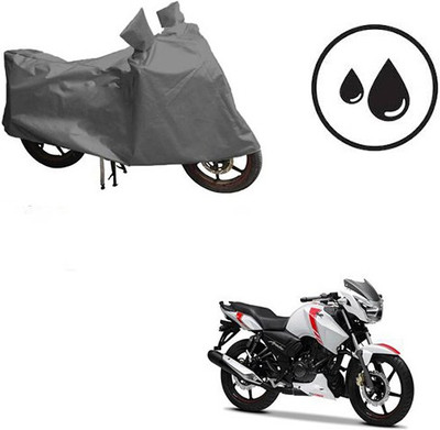 dashark Waterproof Two Wheeler Cover for TVS(Apache RTR 160, Grey)