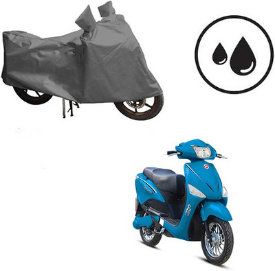 dashark Waterproof Two Wheeler Cover for Hero(Electric Optima, Grey)