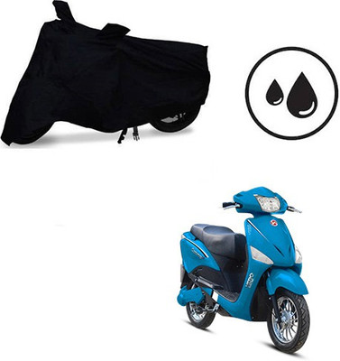 RPSENTTERPR Waterproof Two Wheeler Cover for Hero(Electric Optima, Black)