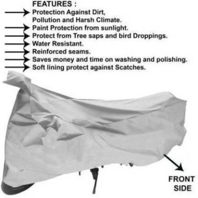 SRENTERPRISES Waterproof Two Wheeler Cover for Triumph(Tiger 800 XR, Silver)