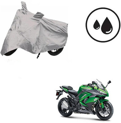 SRENTERPRISES Waterproof Two Wheeler Cover for Kawasaki(Ninja 1000, Silver)