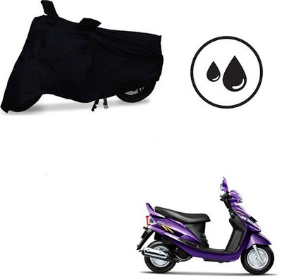 SRENTERPRISES Two Wheeler Cover for Mahindra(Rodeo RZ, Black)
