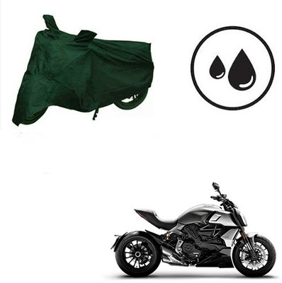 RPSENTTERPR Waterproof Two Wheeler Cover for Ducati(Diavel, Green)