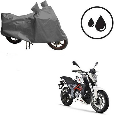 RPSENTTERPR Waterproof Two Wheeler Cover for DSK Benelli(TNT 25, Grey)