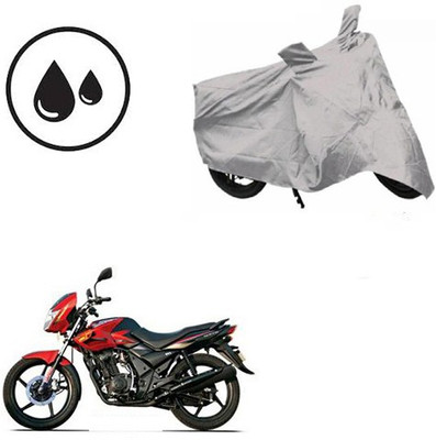 SRENTERPRISES Waterproof Two Wheeler Cover for TVS(Flame DS 125, Silver)