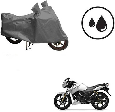 RPSENTTERPR Waterproof Two Wheeler Cover for TVS(Apache RTR 180, Grey)