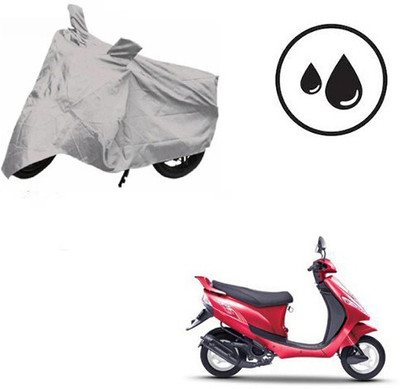 RPSENTTERPR Waterproof Two Wheeler Cover for Mahindra(Kine, Silver)